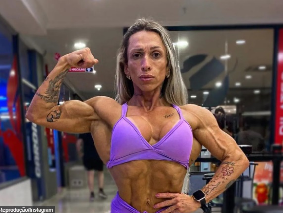 A fisiculturista gaúcha Cíntia Goldani