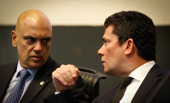semelhanças diferenças entre atuações Alexandre de Moraes Sergio Moro